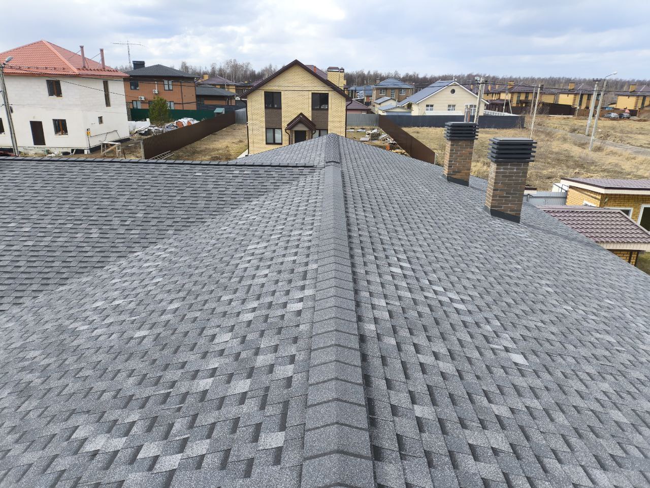 Готовый объект кровельных работ