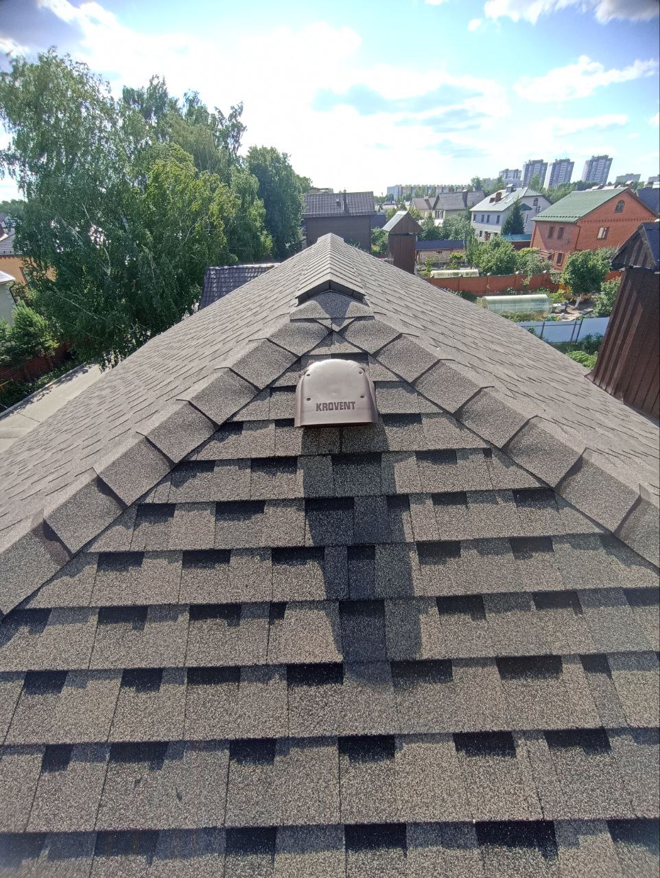 Готовый объект кровельных работ